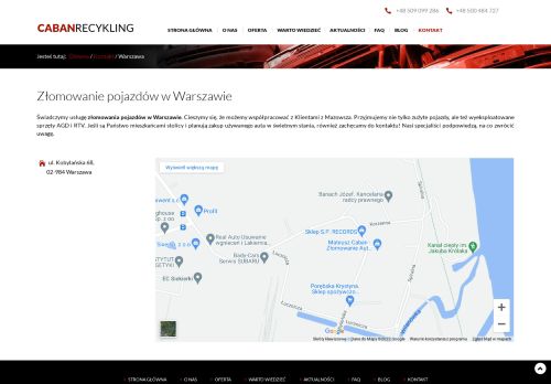 opinie Mateusz Caban - Złomowanie Aut Warszawa | Skup Aut Warszawa |